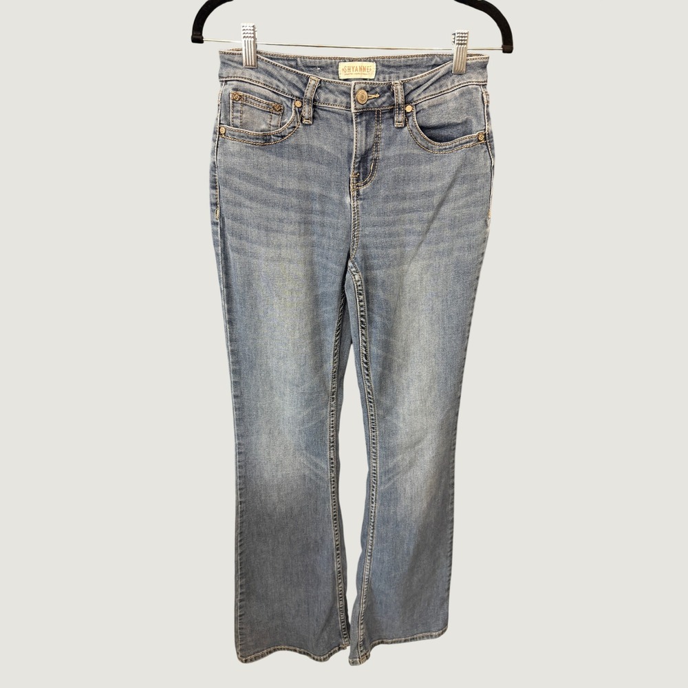 Shyanne Bootcut Jeans Womens 28 Blue Medium Wash Western Denim Long Inseam